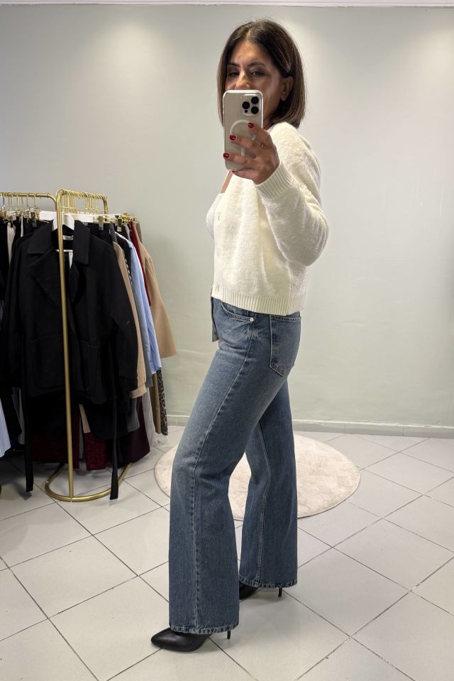 ZR Straight Fit Jean Pantolon Mavi