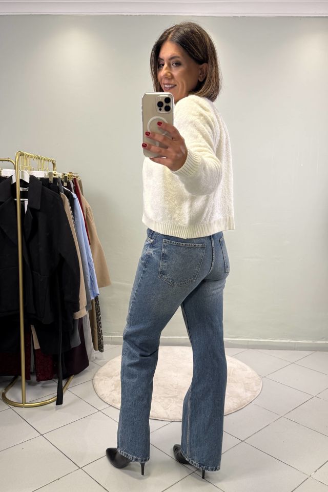 ZR Straight Fit Jean Pantolon Mavi