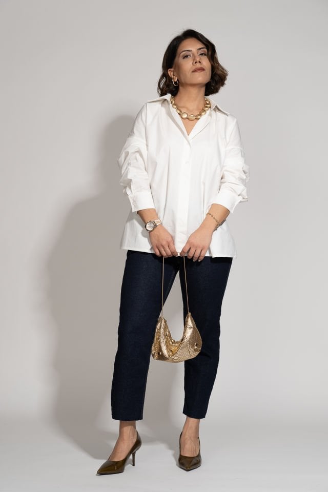 Boy Fit Kesik Paça Jean Pantolon Koyu Mavi