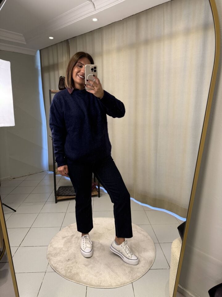 Massi Basic Yumoş Kazak Lacivert