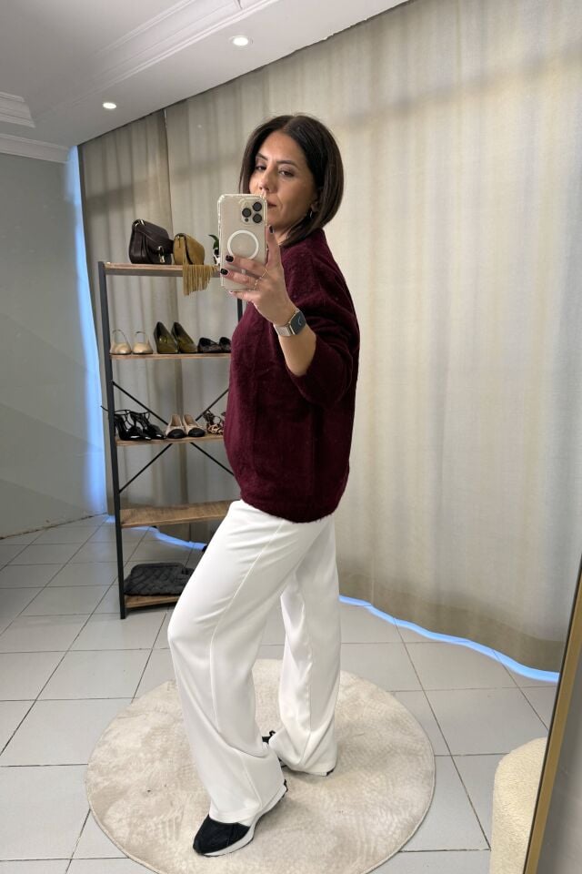 Massi Basic Yumoş Kazak Bordo