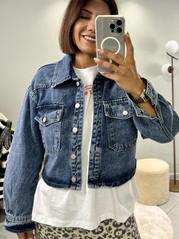Crop Jean Ceket