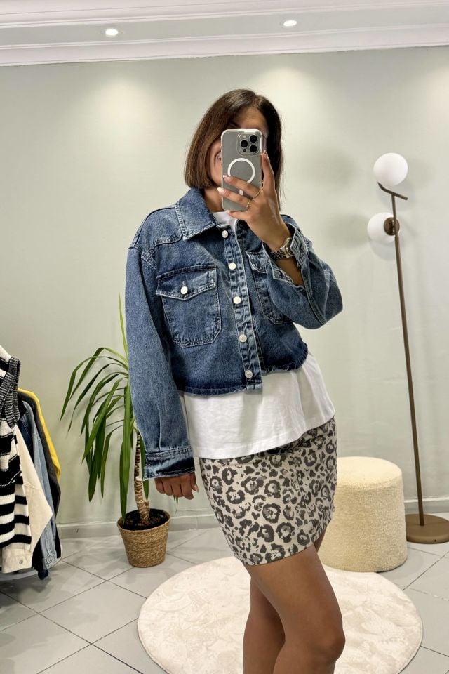 Crop Jean Ceket