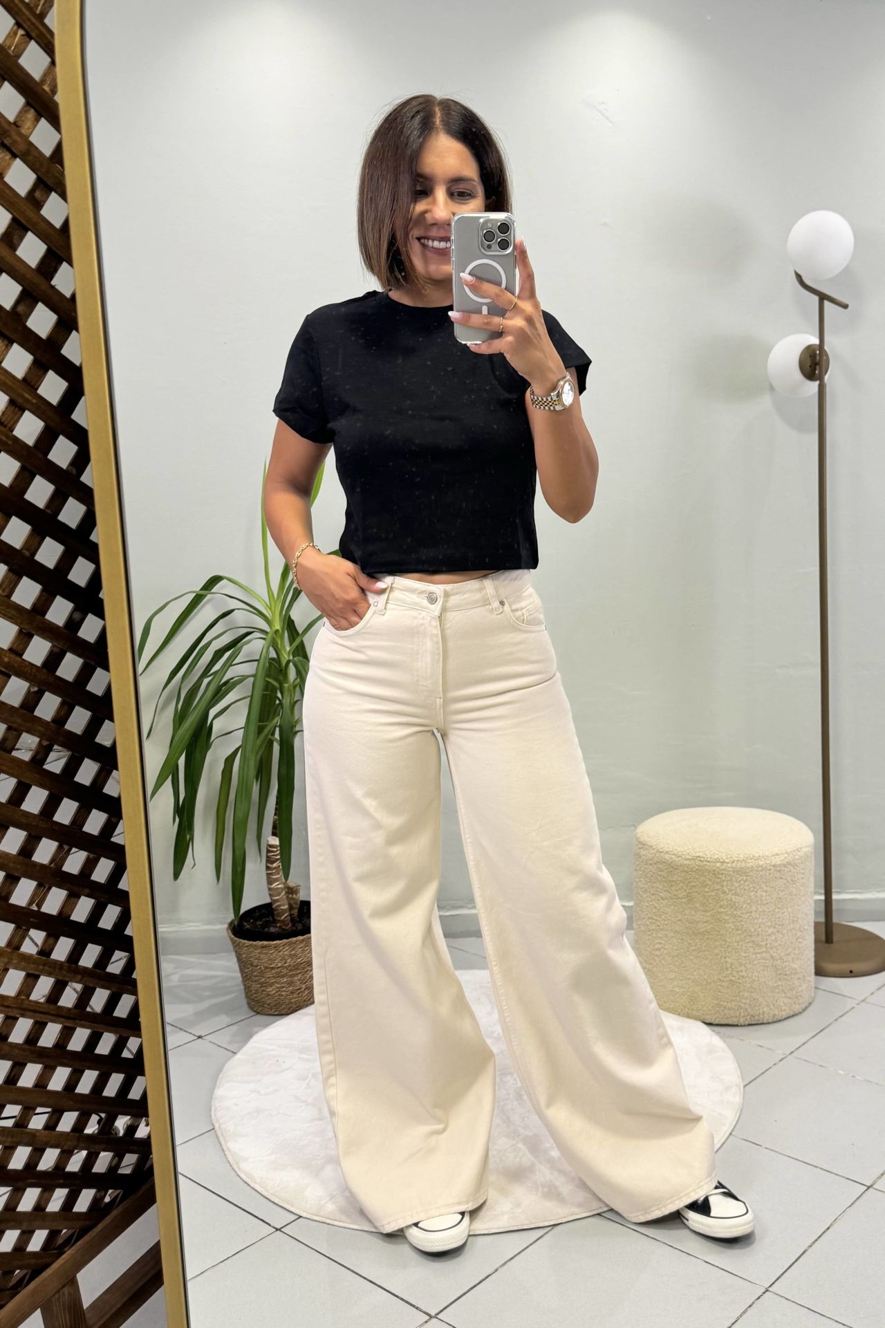 Extra Wide Leg Jean Bej