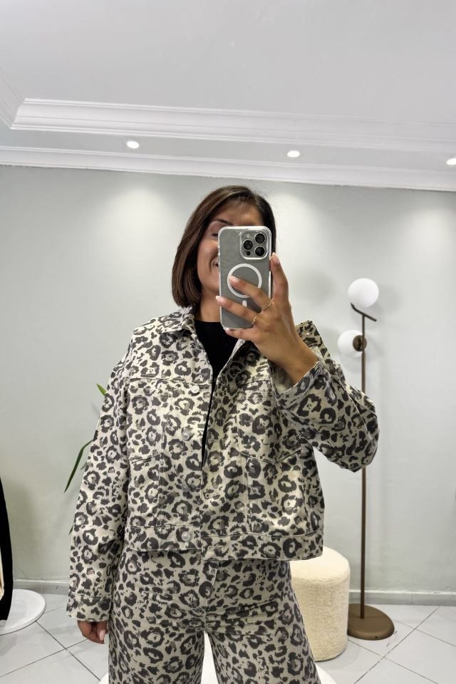 Leopar Jean Ceket