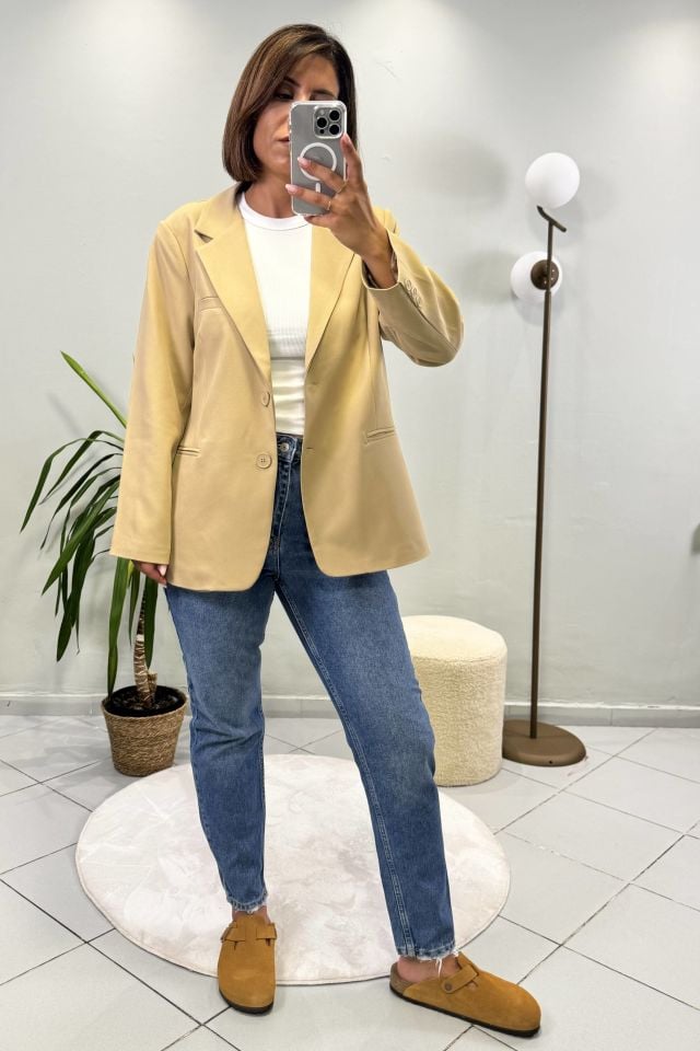 Klasik  Blazer Vizon