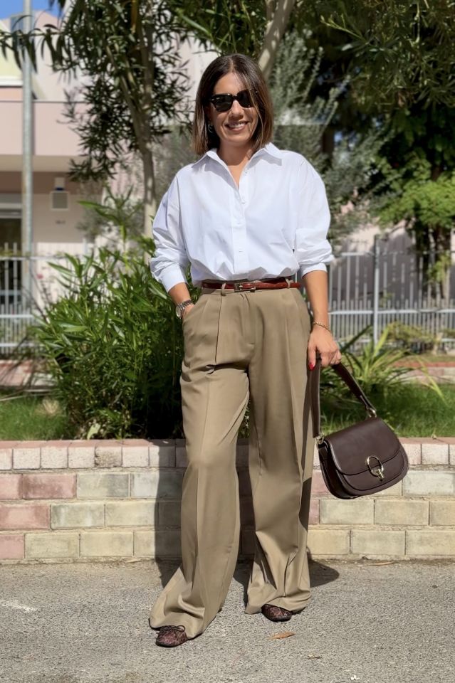 Poplin Oversize Gömlek Beyaz