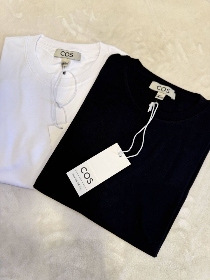 CS Bisiklet Yaka Pamuklu Kısal Kollu T-shirt Siyah