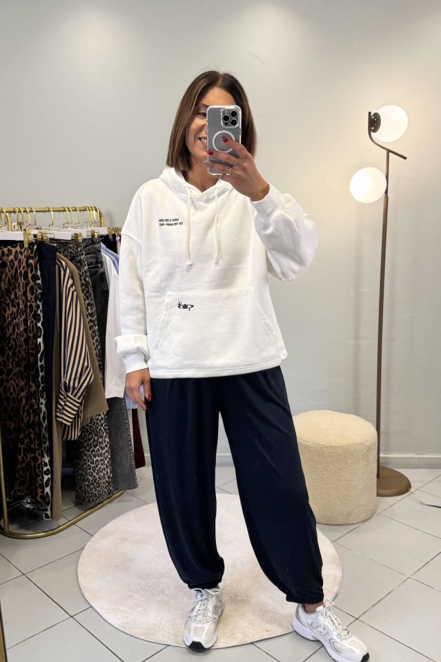 Modal Şalvar Model Eşofman Altı Füme