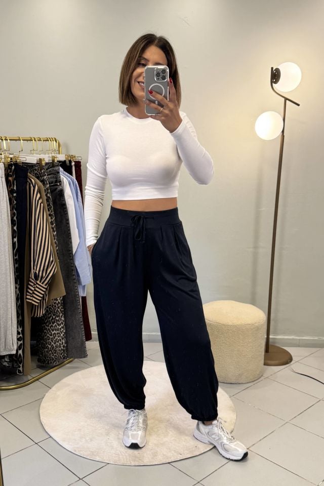 Modal Şalvar Model Eşofman Altı Füme