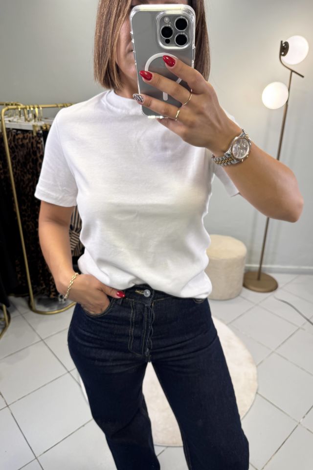 Straight Fit Jean Pantolon Koyu Mavi